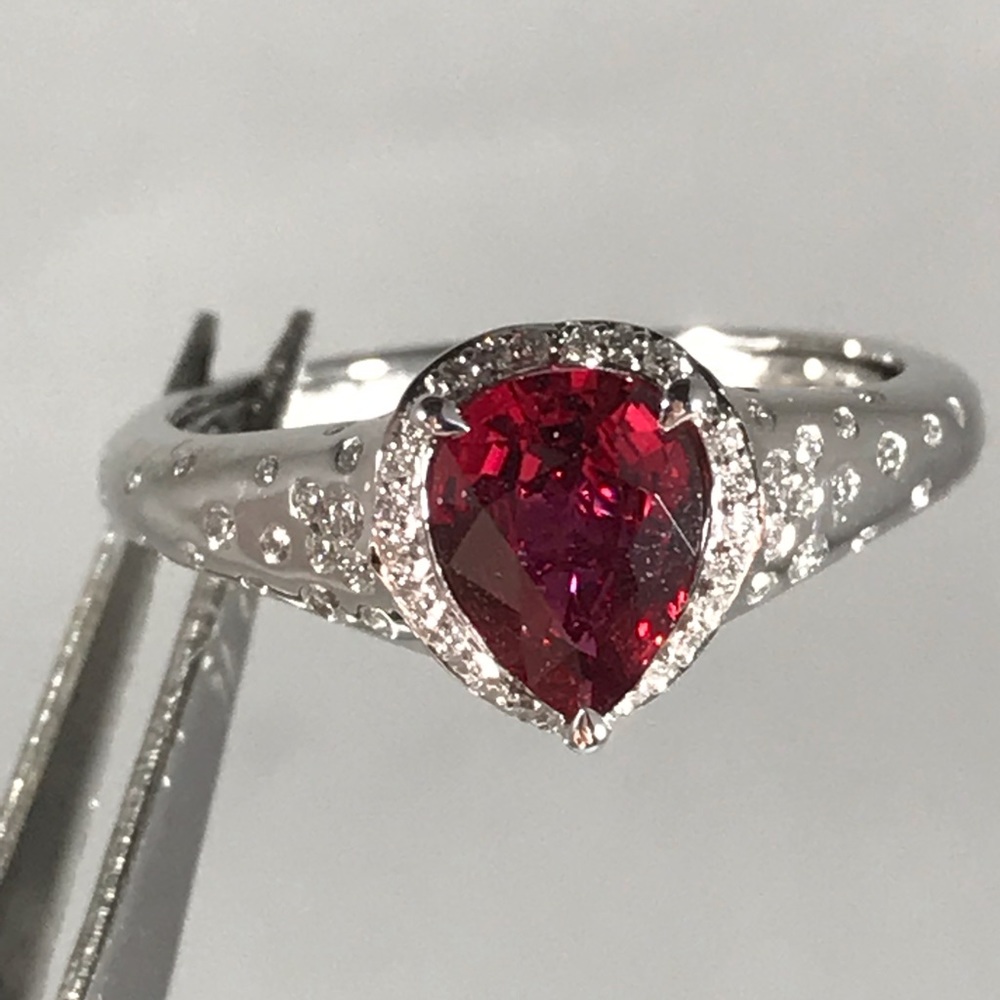 Mogok Burma Ruby by Kat Florence with appraisal